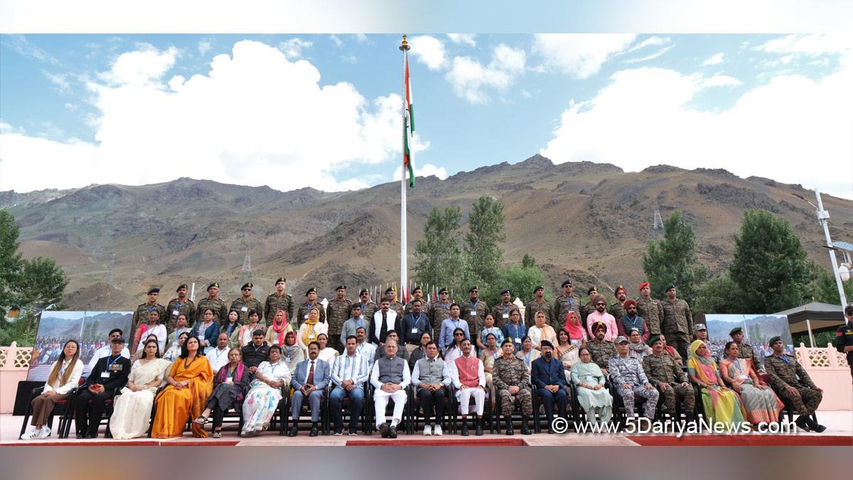 Mansukh Mandaviya, Dr Mansukh Mandaviya, BJP, Bharatiya Janata Party, Sanjay Seth, Chief of the Army Staff, COAS, General Upendra Dwivedi, Kargil Vijay Diwas, Indian Armed Forces, Indian Army