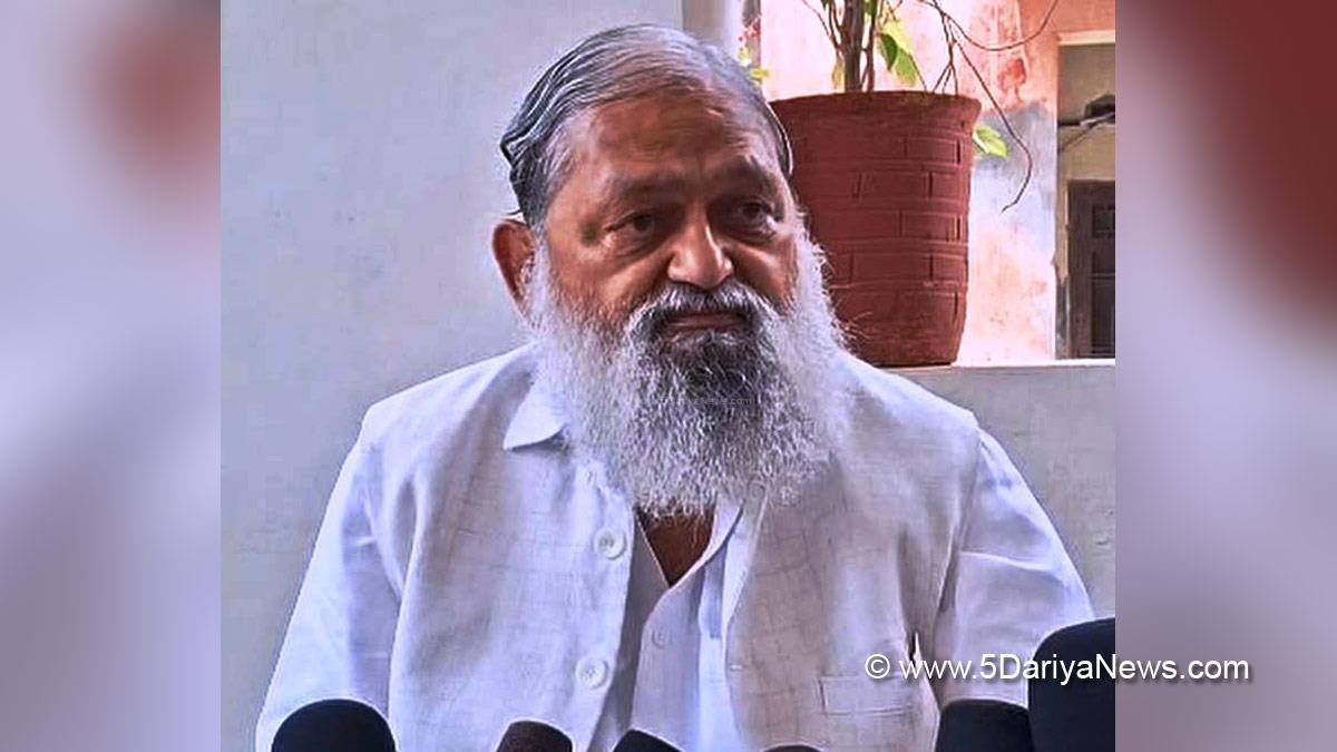 Anil Vij, Haryana, Ambala, Bharatiya Janata Party, BJP, BJP Haryana