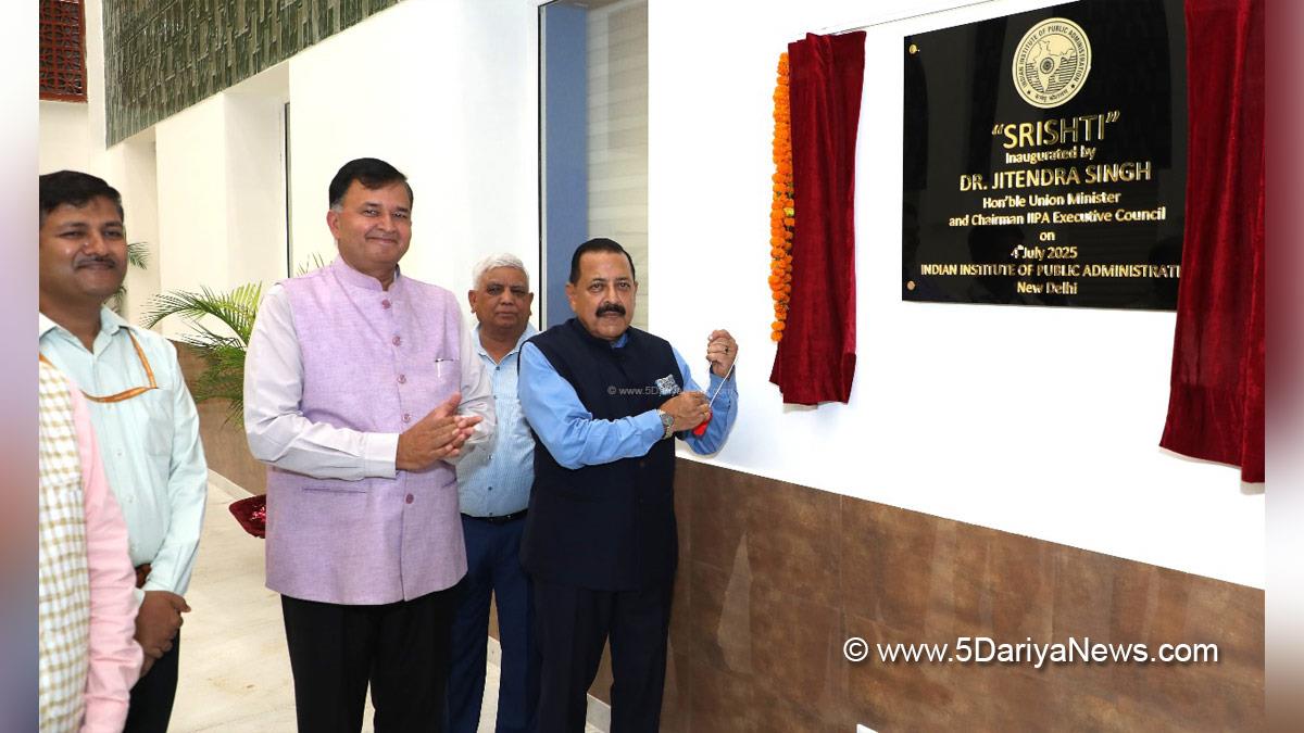Dr Jitendra Singh, Bharatiya Janata Party, BJP, Indian Institute of Public Administration, IIPA, Shrishti