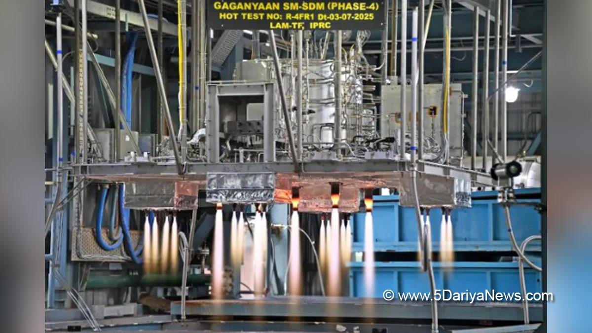 ISRO, Gaganyaan Service Module Propulsion System, ISRO Propulsion Complex, Indian Space Research Organisation
