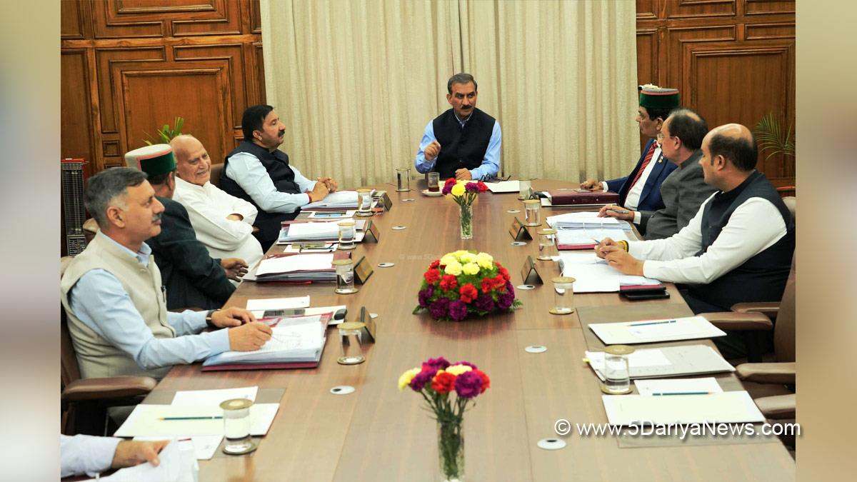 Sukhvinder Singh Sukhu, Thakur Sukhvinder Singh Sukhu, Himachal Pradesh, Himachal, Congress, Indian National Congress, Himachal Congress, Shimla, Chief Minister of Himachal Pradesh, Cabinet Decisions Himachal