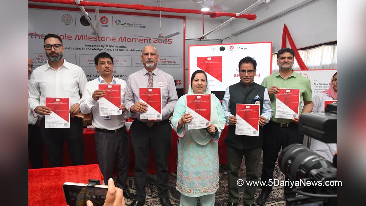 Sakeena Masood, Sakeena Itoo, Jammu and Kashmir National Conference, National Conference, Kashmir, Jammu And Kashmir, Jammu, Jawahar Lal Nehru Memorial Hospital, JLNMH, Triple Milestone Moment 2025