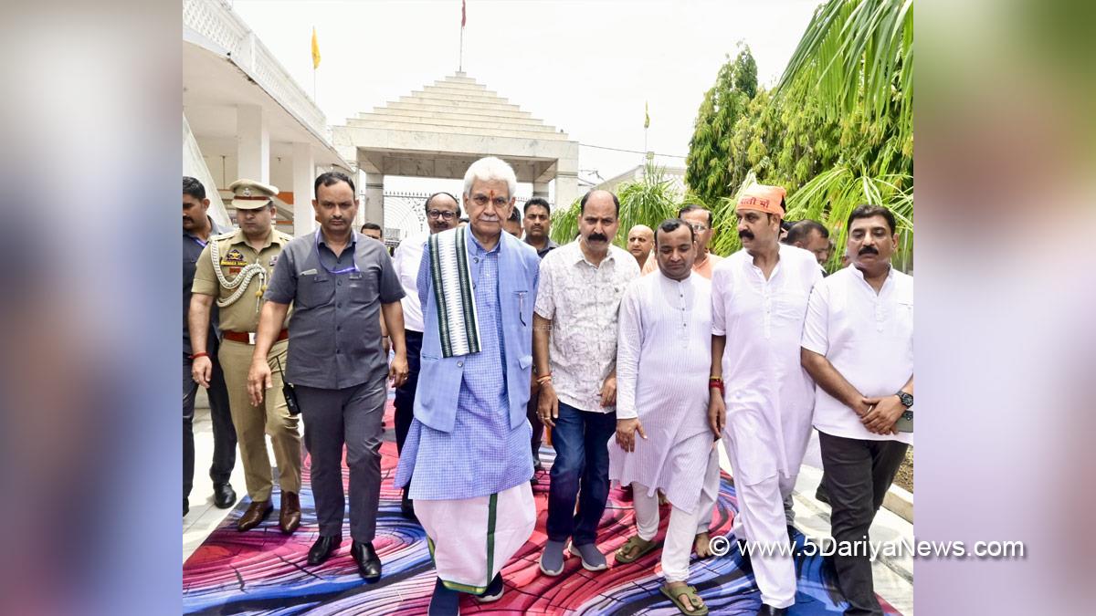 Manoj Sinha, Lieutenant Governor JK, Raj Bhavan, Jammu, Srinagar, Kashmir, Jammu And Kashmir, Daati Maa Dev Sthan