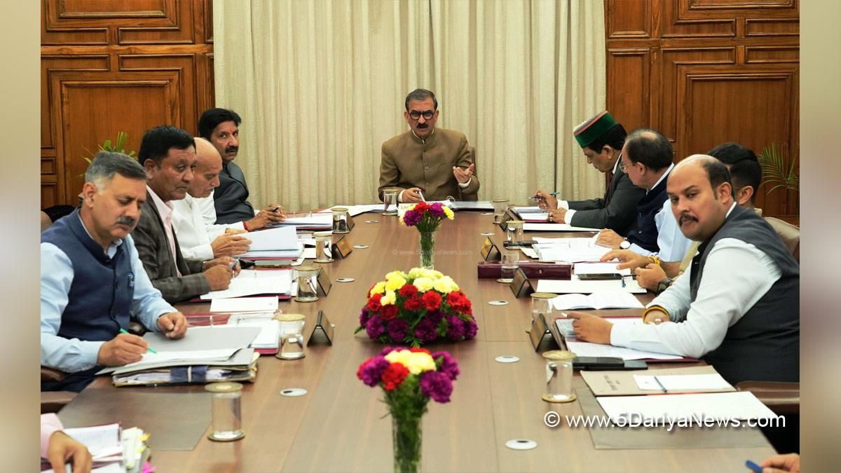 Sukhvinder Singh Sukhu, Thakur Sukhvinder Singh Sukhu, Himachal Pradesh, Himachal, Congress, Indian National Congress, Himachal Congress, Shimla, Chief Minister of Himachal Pradesh, Cabinet Decisions Himachal