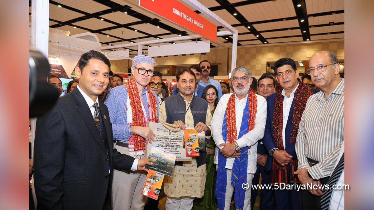 Omar Abdullah, Chief Minister of JK, Jammu and Kashmir National Conference, National Conference, Srinagar, Kashmir, Jammu And Kashmir, Jammu, Nasir Aslam Wani, Travel and Tourism Fair, TTF, Mahatma Mandir Convention and Exhibition Centre, Gandhinagar, Gujarat
