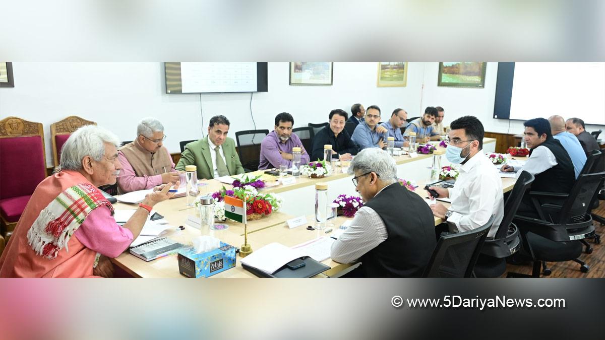 Manoj Sinha, Lieutenant Governor JK, Raj Bhavan, Jammu, Srinagar, Kashmir, Jammu And Kashmir, Dr Syed Abid Rasheed, Dr Syed Abid Rasheed Shah, Atal Dulloo, Baseer UI Haq Chaudhary