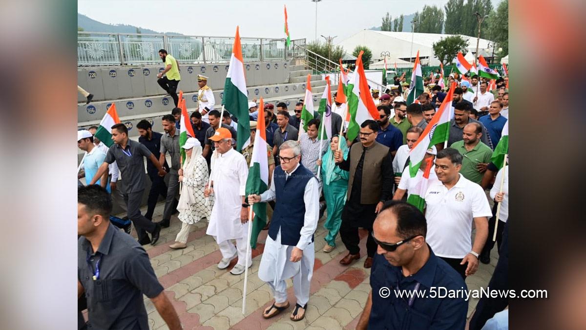 Omar Abdullah, Chief Minister of JK, Jammu and Kashmir National Conference, National Conference, Srinagar, Kashmir, Jammu And Kashmir, Jammu, Javed Ahmed Rana, Javid Ahmad Dar, Sakeena Itoo, Manoj Sinha, Lieutenant Governor JK, Tiranga Rally