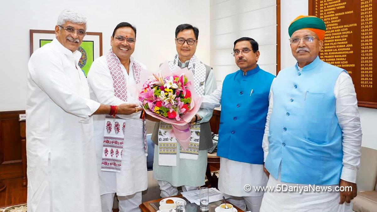 Bhajan Lal Sharma, BhajanLal Sharma, BJP, Rajasthan, Bharatiya Janata Party, Chief Minister Of Rajasthan, Jaipur, Kiren Rijiju, Prahlad Joshi, Gajendra Singh Shekhawat, Arjun Ram Meghwal