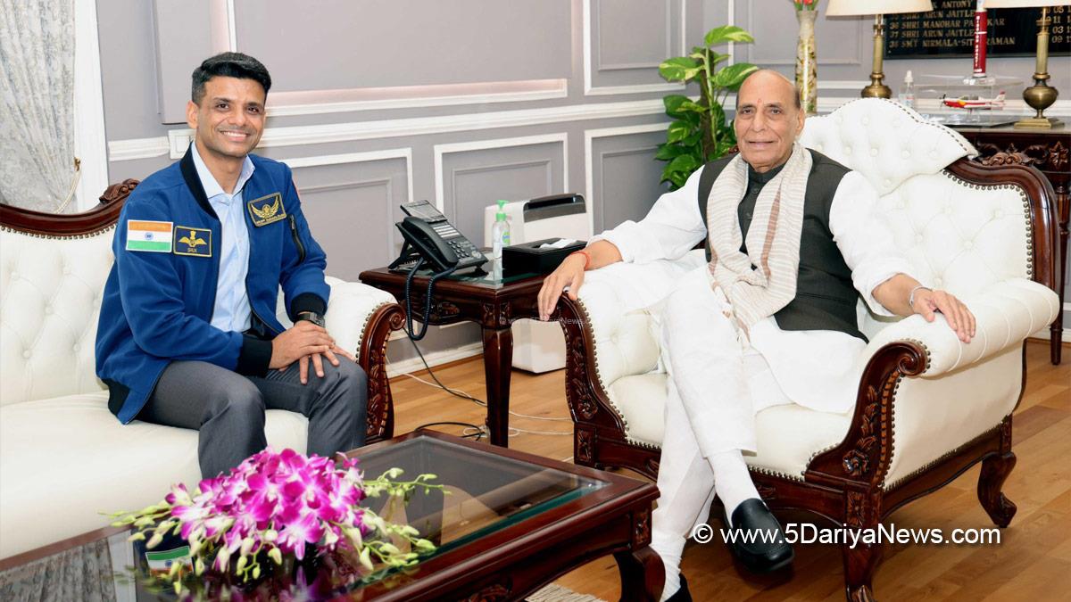 Rajnath Singh, Union Defence Minister, Defence Minister of India, BJP, Bharatiya Janata Party, Shubhanshu Shukla, Group Captain Shubhanshu Shukla