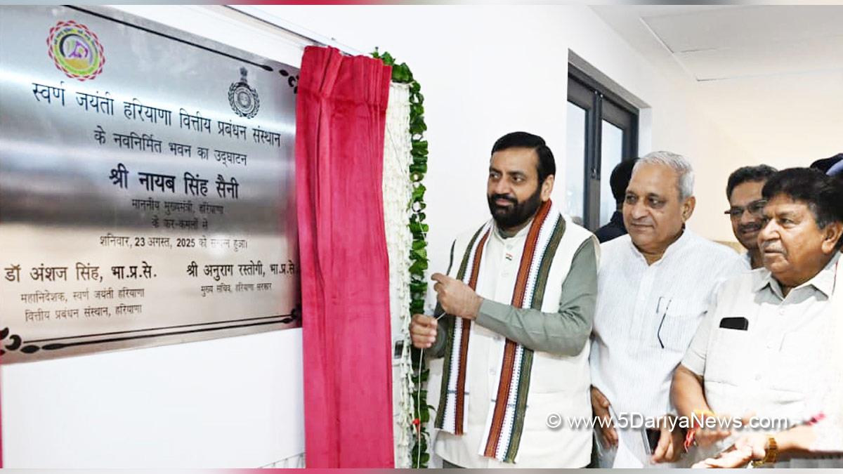 Nayab Singh Saini, Haryana, Bharatiya Janata Party, BJP, Haryana Chief Minister, Chief Minister of Haryana, BJP Haryana, Ranbir Gangwa, Vipul Goel, Arti Singh Rao, Anurag Rastogi, Chief Secretary Haryana