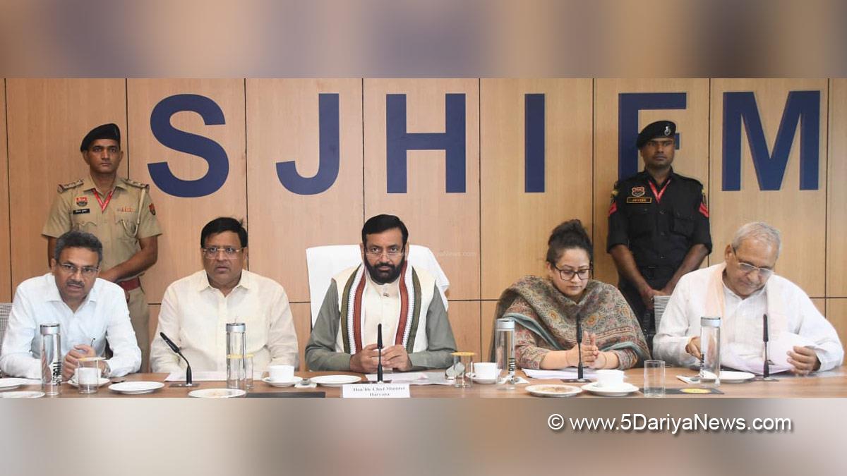 Nayab Singh Saini, Haryana, Bharatiya Janata Party, BJP, Haryana Chief Minister, Chief Minister of Haryana, BJP Haryana, Ranbir Gangwa, Vipul Goel, Arti Singh Rao, Anurag Rastogi, Chief Secretary Haryana