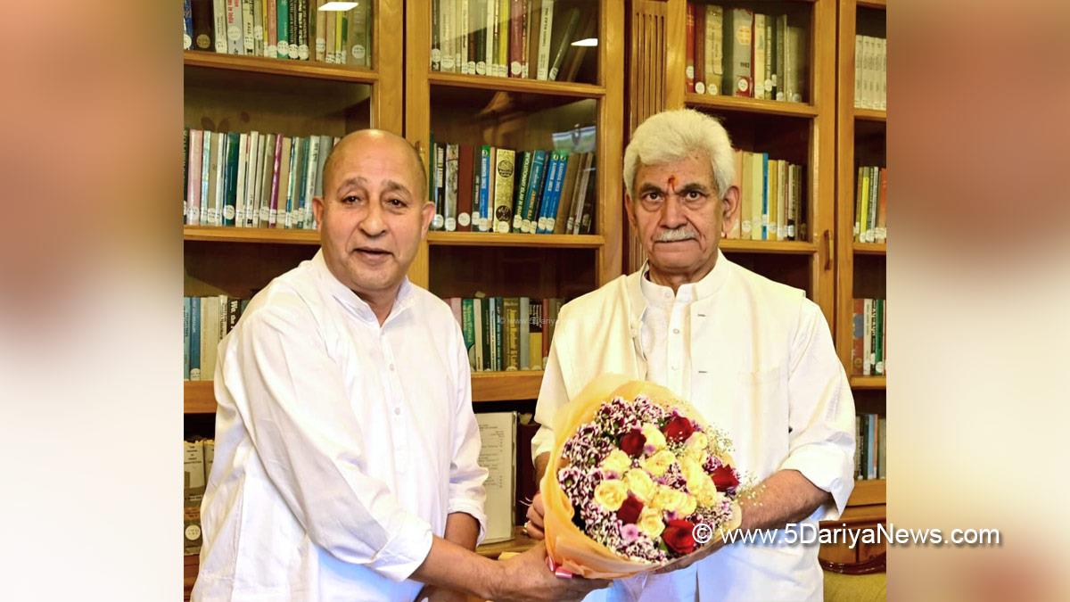 Manoj Sinha, Lieutenant Governor JK, Raj Bhavan, Jammu, Srinagar, Kashmir, Jammu And Kashmir, GM Shaheen