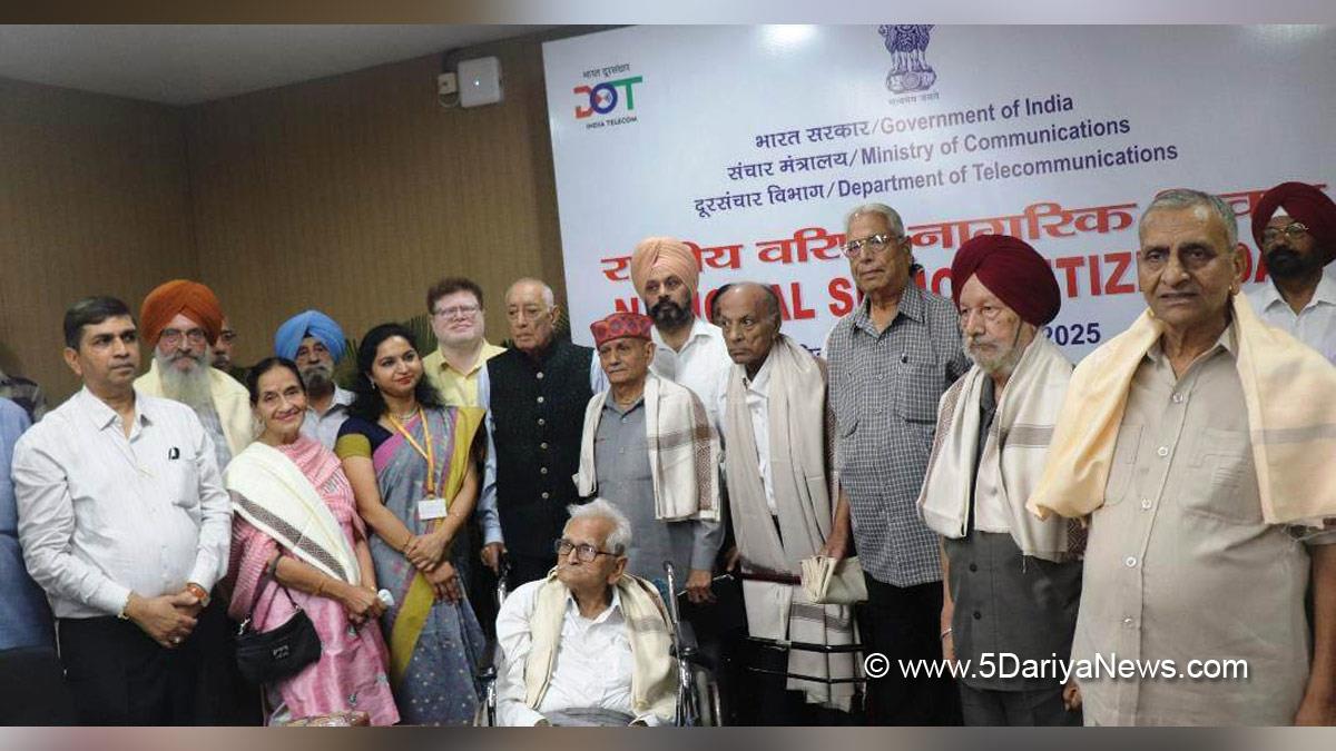 Controller of Communication Accounts, CCA Punjab, Dr Mandeep Singh, National Senior Citizens Day, Chandigarh, Ek Ped Maa Ke Naam
