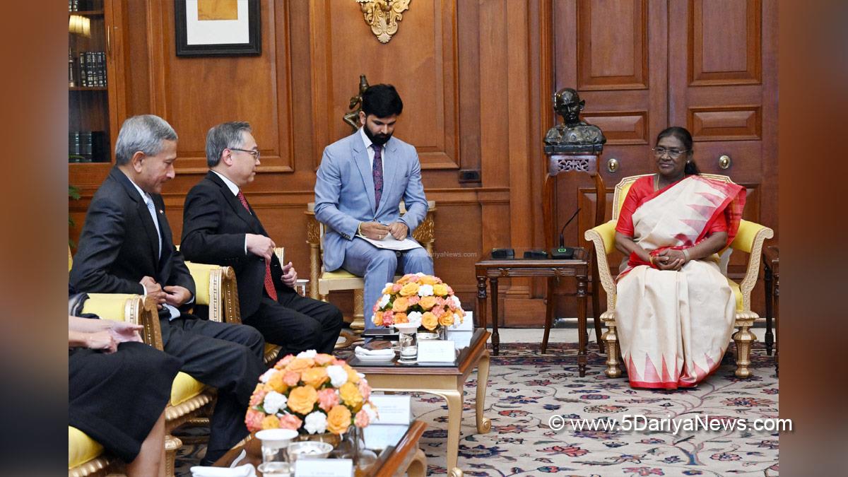 Droupadi Murmu, President of India, President, Indian President, Rashtrapati, Gan Kim Yong