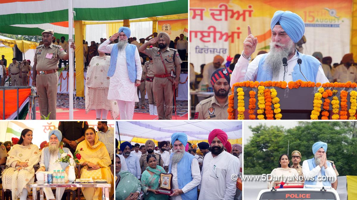 Kultar Singh Sandhwan, AAP, Aam Aadmi Party, AAP Punjab, Aam Aadmi Party Punjab, Government of Punjab, Punjab Government, Independence Day, Independence Day 2025, 79th Independence Day, Amarpreet Kaur Sandhu