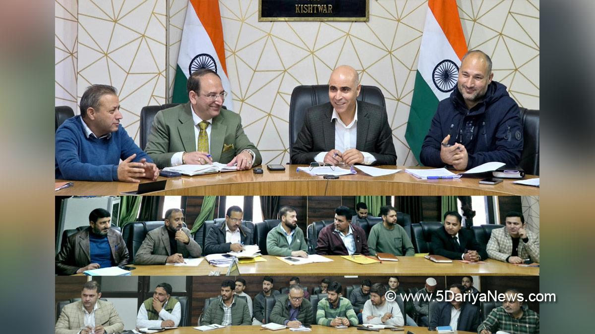 Pankaj Kumar Sharma, Kishtwar, DC Kishtwar, Deputy Commissioner Kishtwar, Kashmir, Jammu And Kashmir, Jammu, District Administration Kishtwar, Pradhan Mantri Dhan Dhaanya Krishi Vikas Yojana, PMDDKY