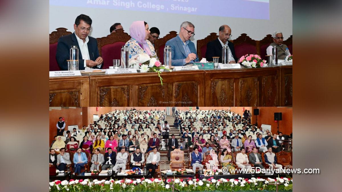 Omar Abdullah, Chief Minister of JK, Jammu and Kashmir National Conference, National Conference, Srinagar, Kashmir, Jammu And Kashmir, Jammu, Sakeena Itoo, Sakina Itoo, Nasir Aslam Wani, National Education Policy Conclave 2025