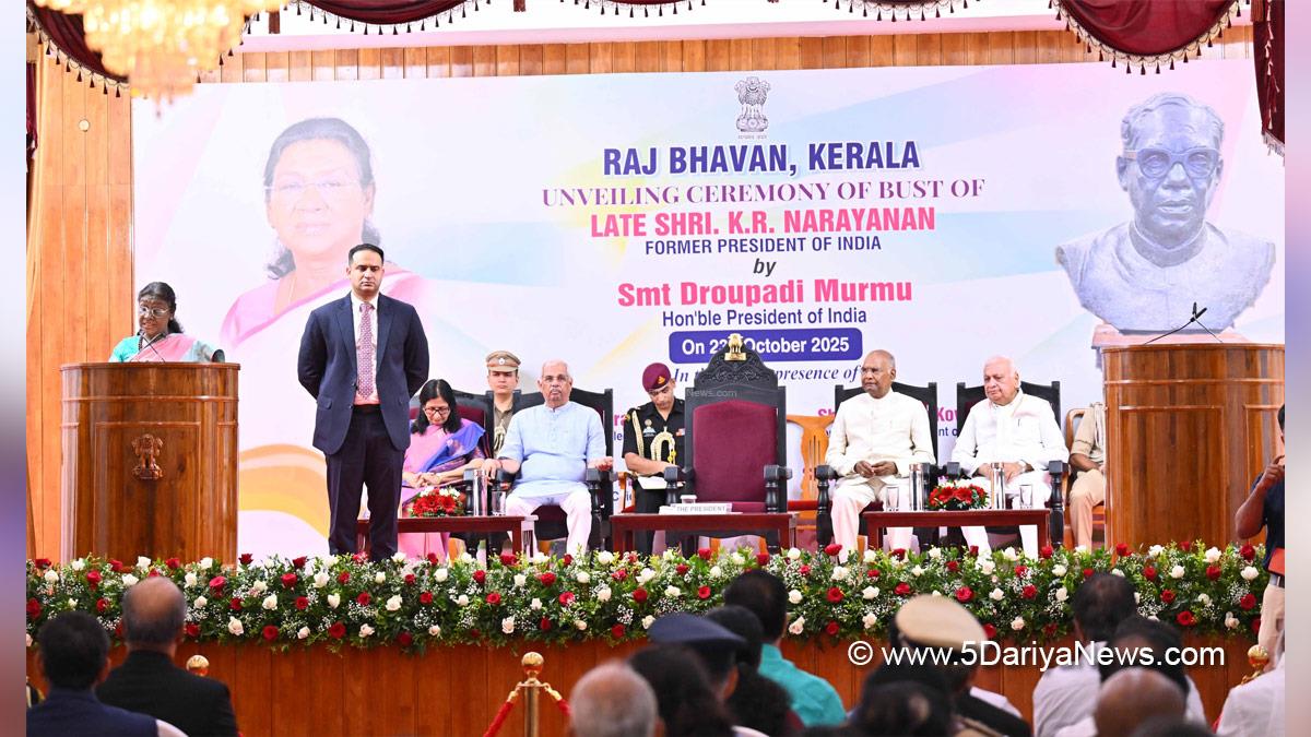 Droupadi Murmu, President of India, President, Indian President, Rashtrapati, Ram Nath Kovind, Rajendra Vishwanath Arlekar, Arif Mohammed Khan, KR Narayanan