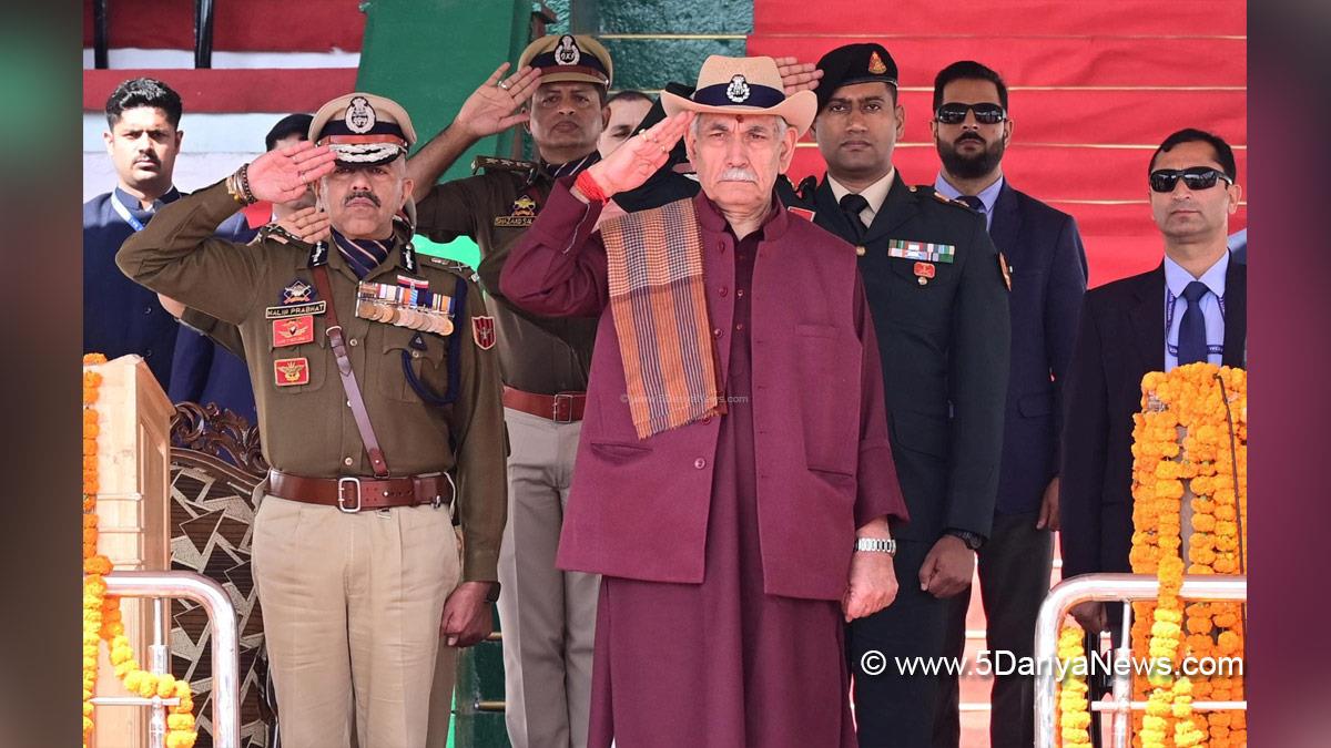 Manoj Sinha, Lieutenant Governor JK, Raj Bhavan, Jammu, Srinagar, Kashmir, Jammu And Kashmir, Police Commemoration Day