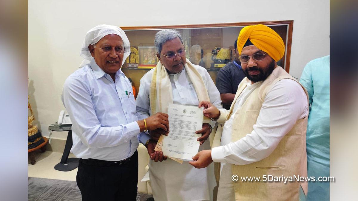 Barinder Kumar Goel, Barinder Kumar Goyal, AAP, Aam Aadmi Party, Aam Aadmi Party Punjab, AAP Punjab, Government of Punjab, Punjab Government, Harbhajan Singh ETO, Siddaramaiah, Indian National Congress, Congress, All India Congress Committee, Karnataka, Bengaluru