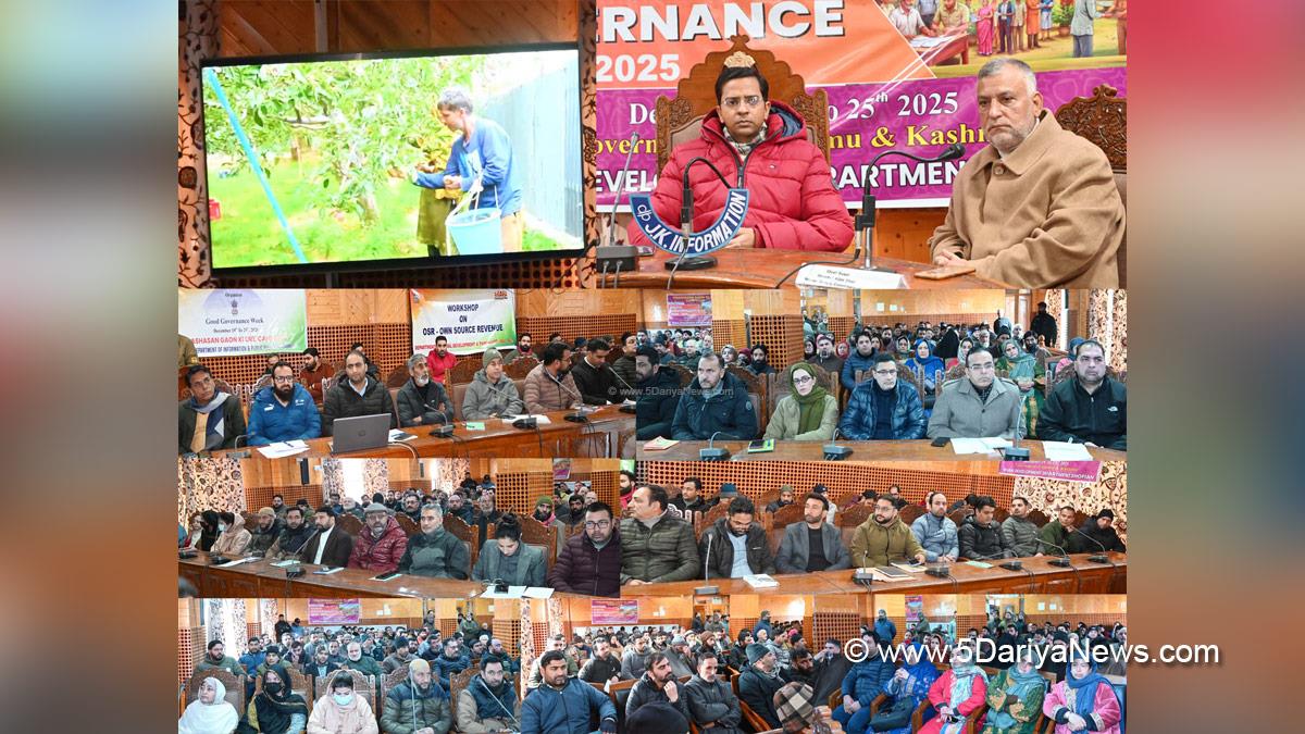Shishir Gupta, Shopian, DC Shopian, Deputy Commissioner Shopian, Kashmir, Jammu And Kashmir, Jammu, District Administration Shopian, Prashasan Gaon Ki Ore, Good Governance Week