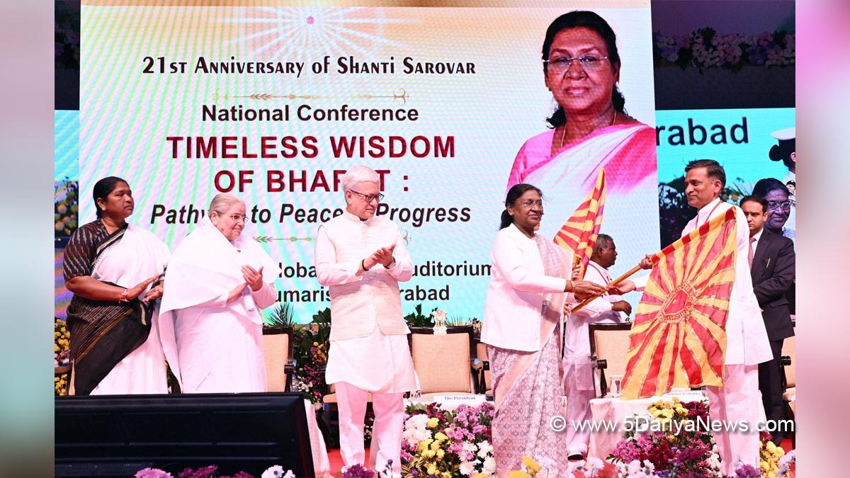 Droupadi Murmu, President of India, President, Indian President, Rashtrapati, Brahma Kumaris Shanti Sarovar