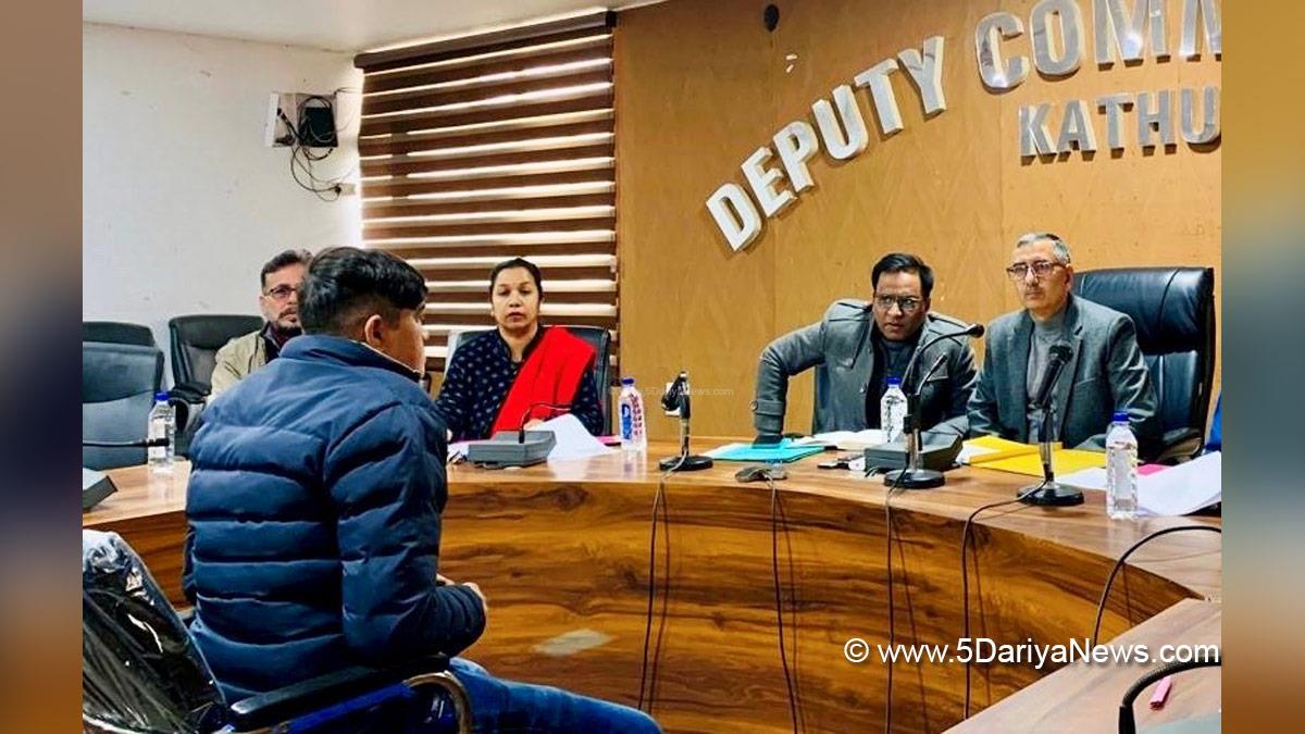 Rajesh Sharma, Rajesh Kumar Sharma, Kathua, DC Kathua, Deputy Commissioner Kathua, Kashmir, Jammu And Kashmir, Jammu, District Administration Kathua, District Level Task Force Committee, DLTFC, Jammu and Kashmir Rural Employment Generation Programme, JKREGP