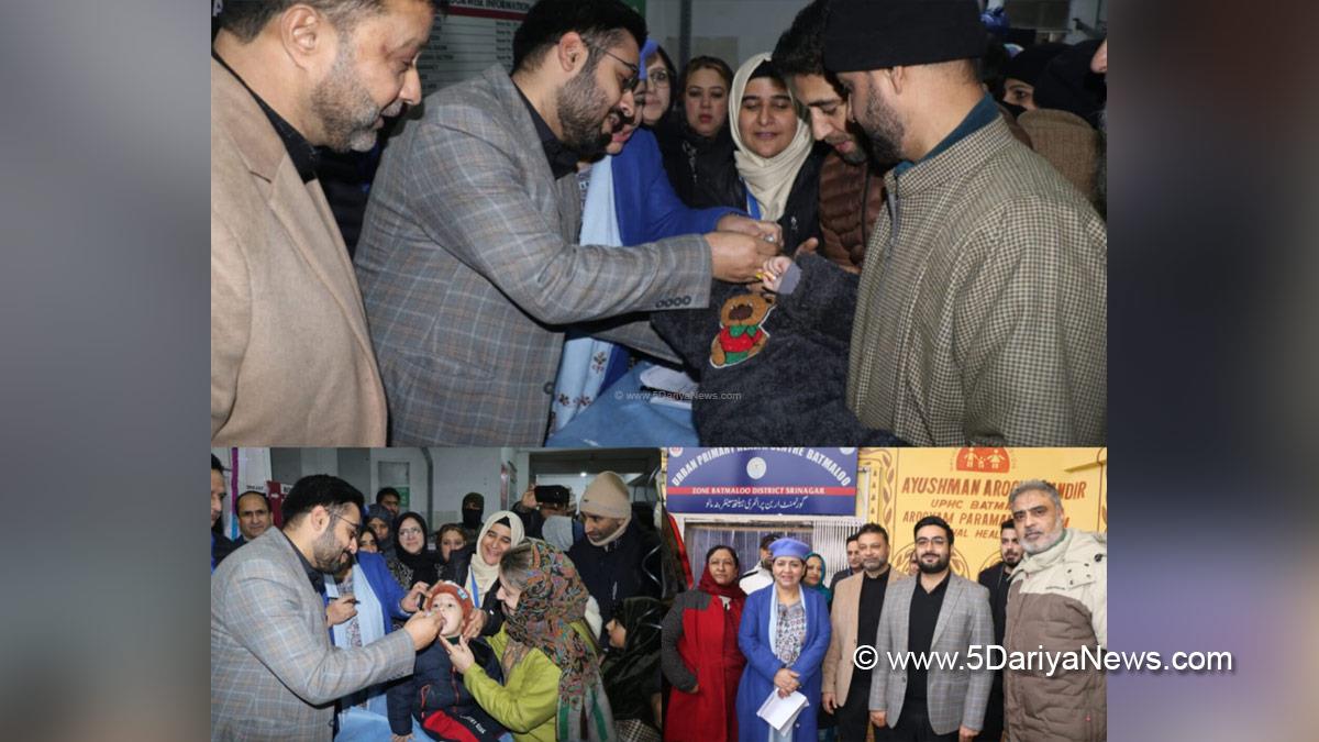Akshay Labroo, Srinagar, Deputy Commissioner Srinagar, Kashmir, Jammu And Kashmir, District Administration Srinagar, Intensified Pulse Polio Immunization, IPPI, Urban Primary Health Centre Batamaloo, UPHC Batmaloo