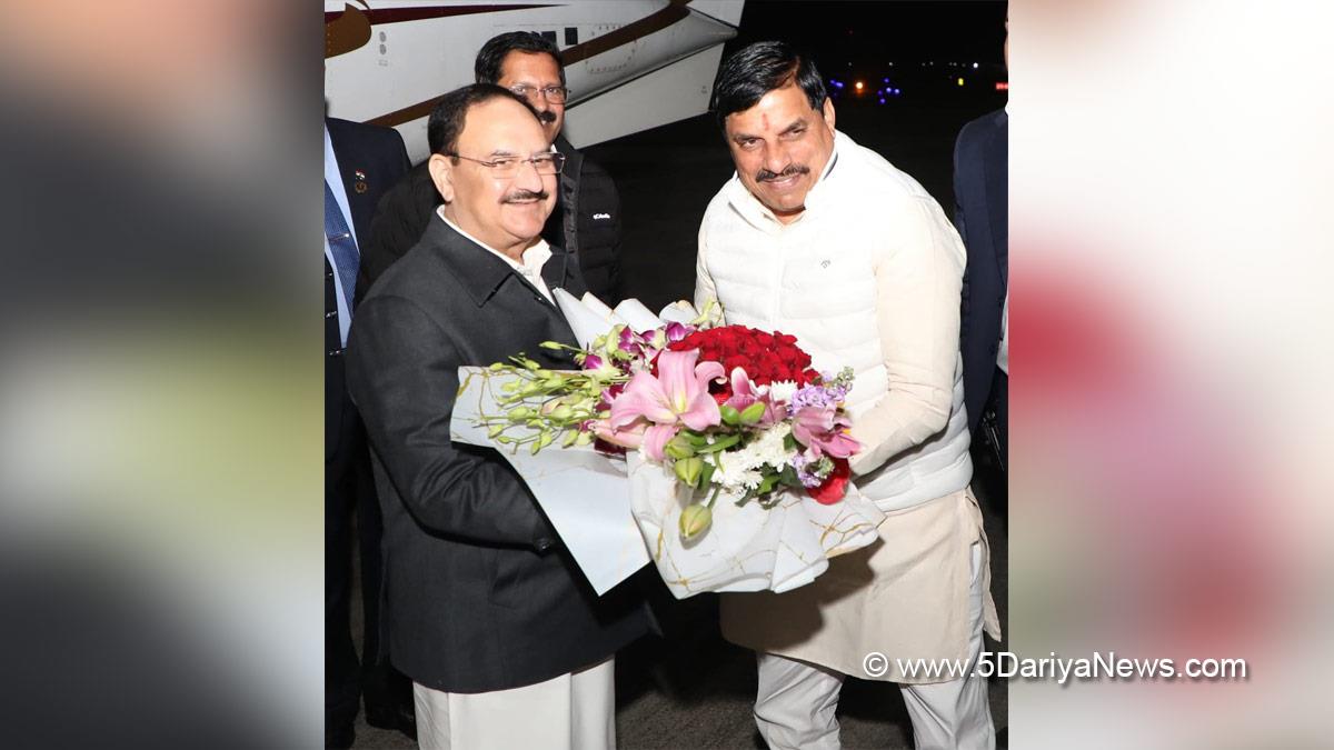 Jagat Prakash Nadda, JP Nadda, BJP, Bharatiya Janata Party, Dr Mohan Yadav, Chief Minister of Madhya Pradesh
