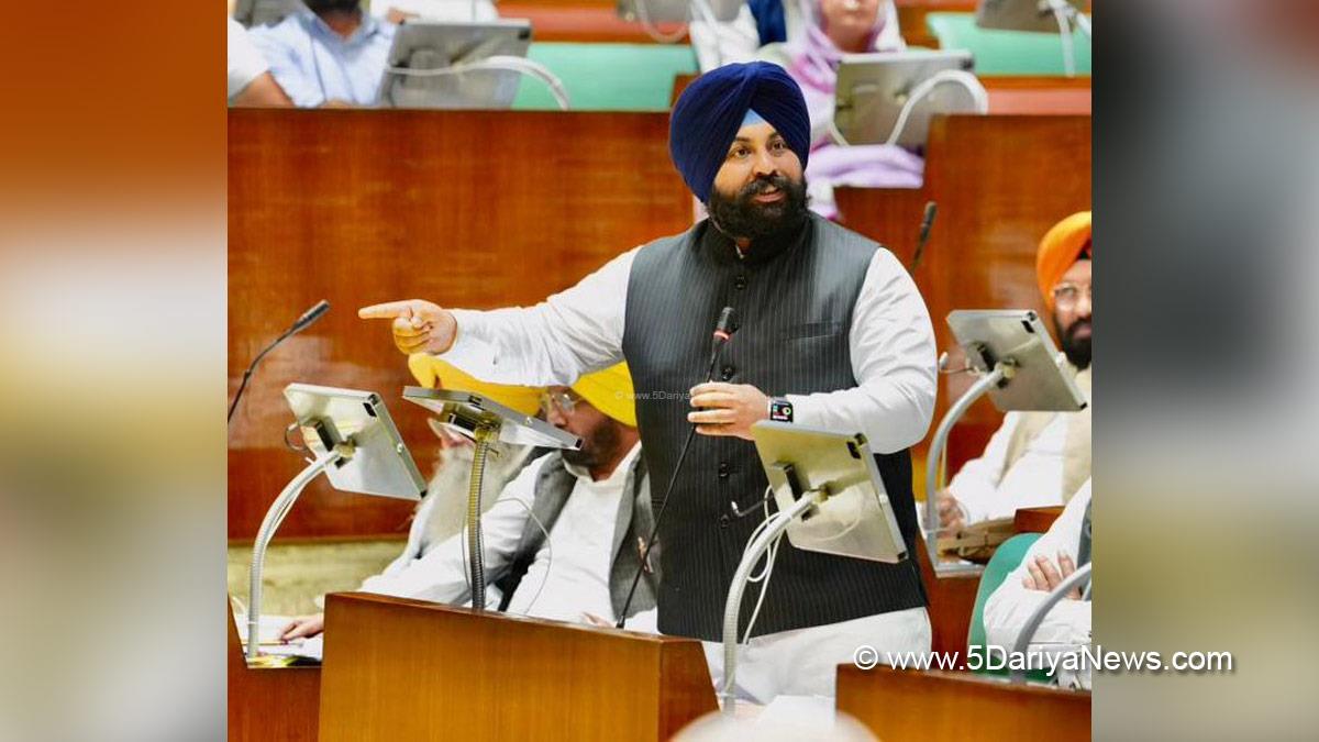 Harjot Singh Bains, AAP, Aam Aadmi Party, Aam Aadmi Party Punjab, AAP Punjab, Government of Punjab, Punjab Government, Punjab Vidhan Sabha