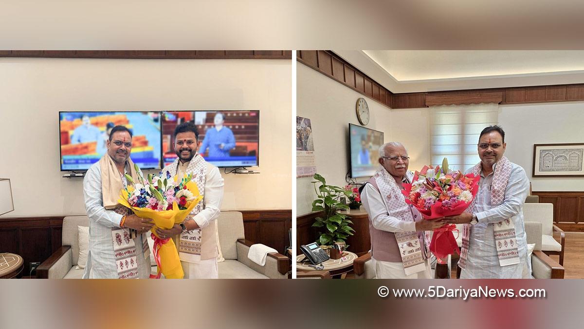 Bhajan Lal Sharma, Kinjarapu Ram Mohan Naidu, Manohar Lal Khattar, New Delhi