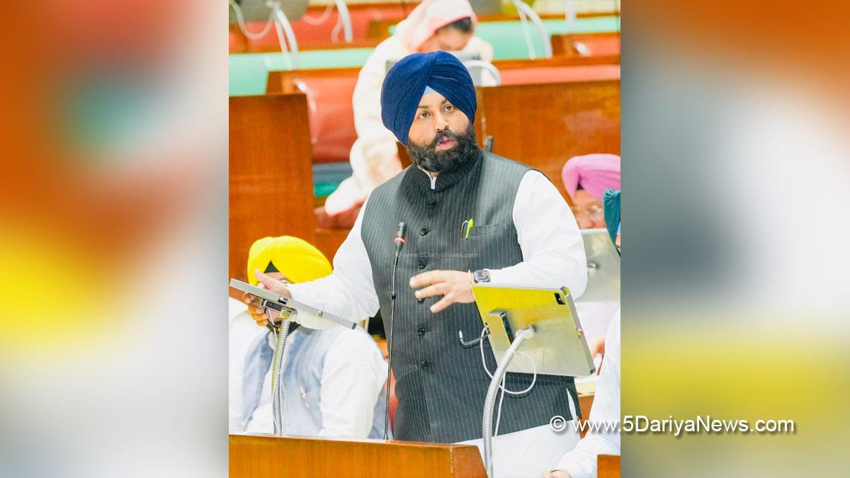 Harjot Singh Bains, AAP, Aam Aadmi Party, Aam Aadmi Party Punjab, AAP Punjab, Government of Punjab, Punjab Government, Punjab Vidhan Sabha