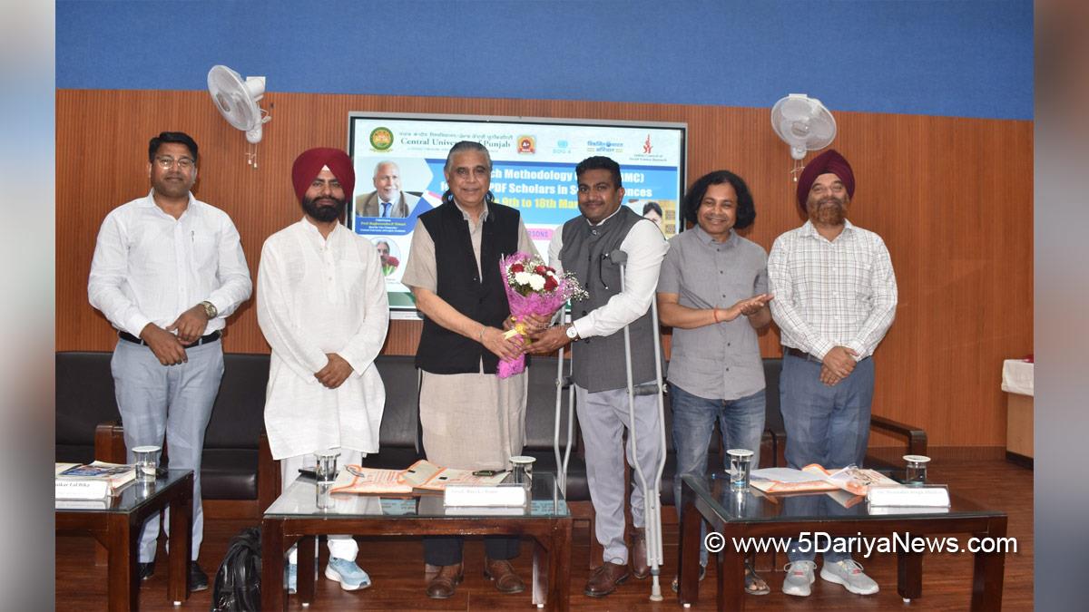 Central University of Punjab, CUPB, Bathinda, Prof Raghvendra P Tiwari