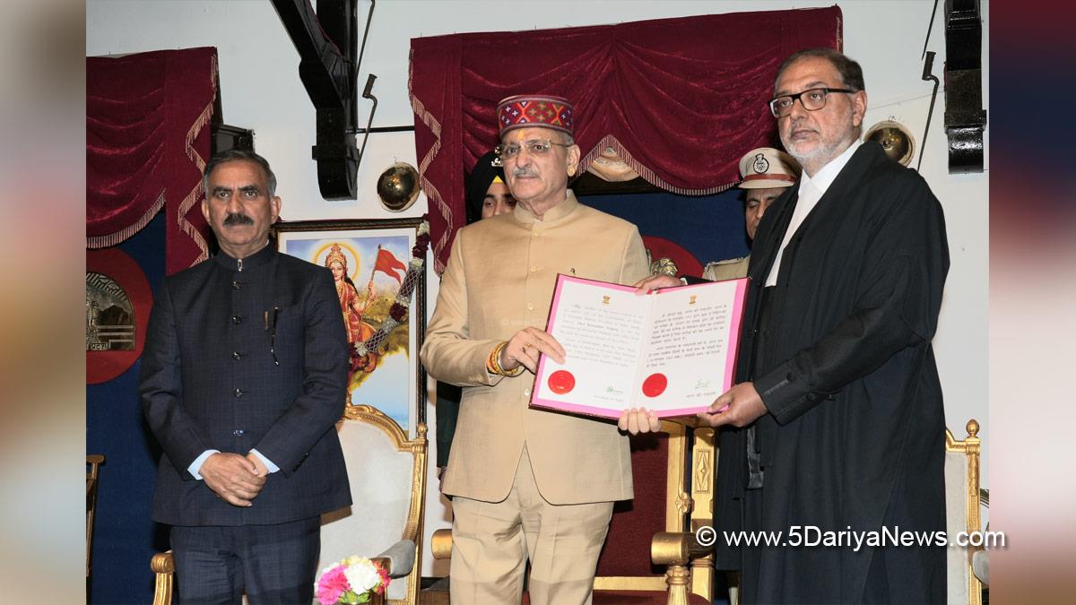 Kavinder Gupta, Himachal Pradesh, Himachal, Bharatiya Janata Party, BJP, BJP Himachal, Shimla, Raj Bhawan, Sukhvinder Singh Sukhu, Thakur Sukhvinder Singh Sukhu, Chief Minister of Himachal Pradesh